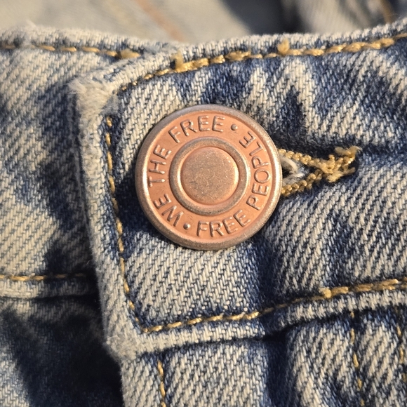 Free People We The Free Womens Palmer Cuffed Denim Jeans Size 29 - Picture 6 of 10
